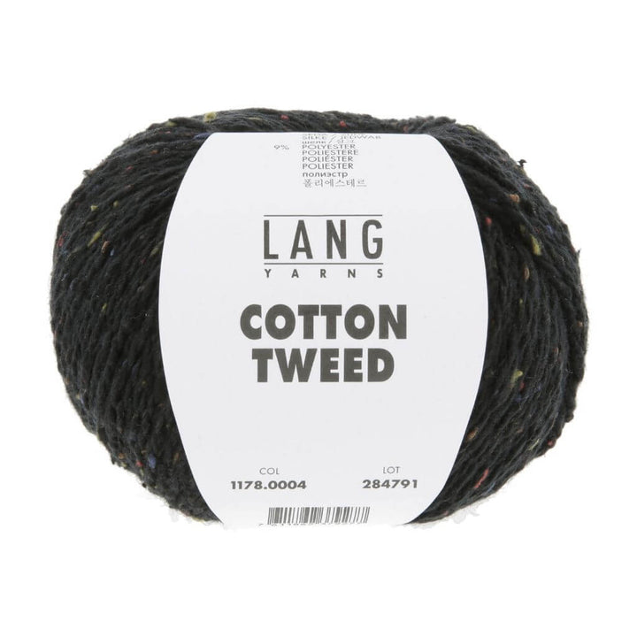 Lang Yarns 004 - Schwarz Lang Yarns Cotton Tweed Lieblingsgarn