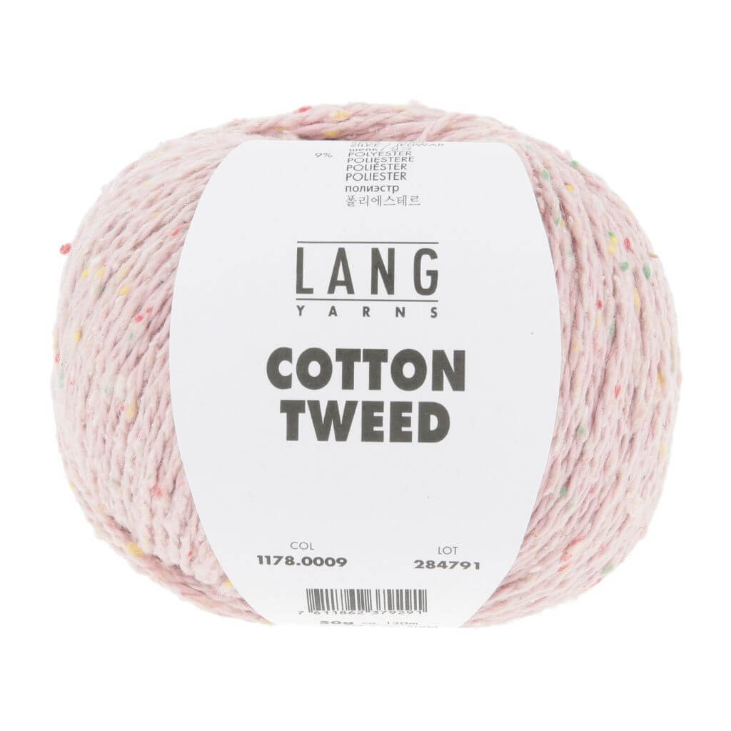 Lang Yarns 009 - Rosa Lang Yarns Cotton Tweed Lieblingsgarn
