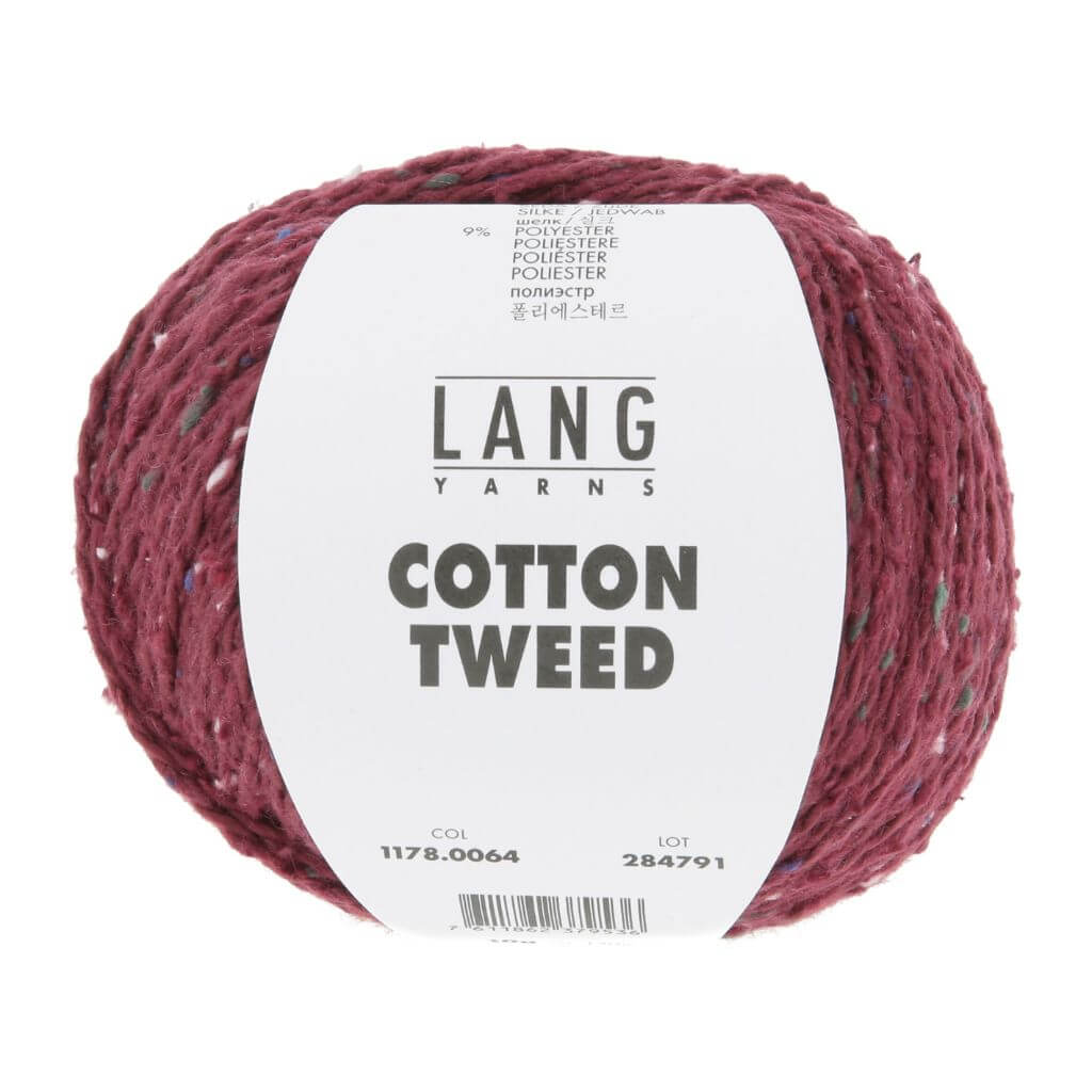 Lang Yarns 064 - Bordeaux Lang Yarns Cotton Tweed Lieblingsgarn