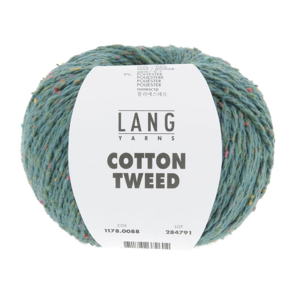 Lang Yarns 088 - Petrol Lang Yarns Cotton Tweed Lieblingsgarn