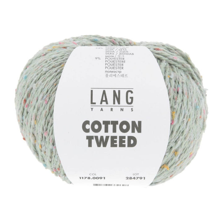 Lang Yarns 091 - Pastell Grün Lang Yarns Cotton Tweed Lieblingsgarn