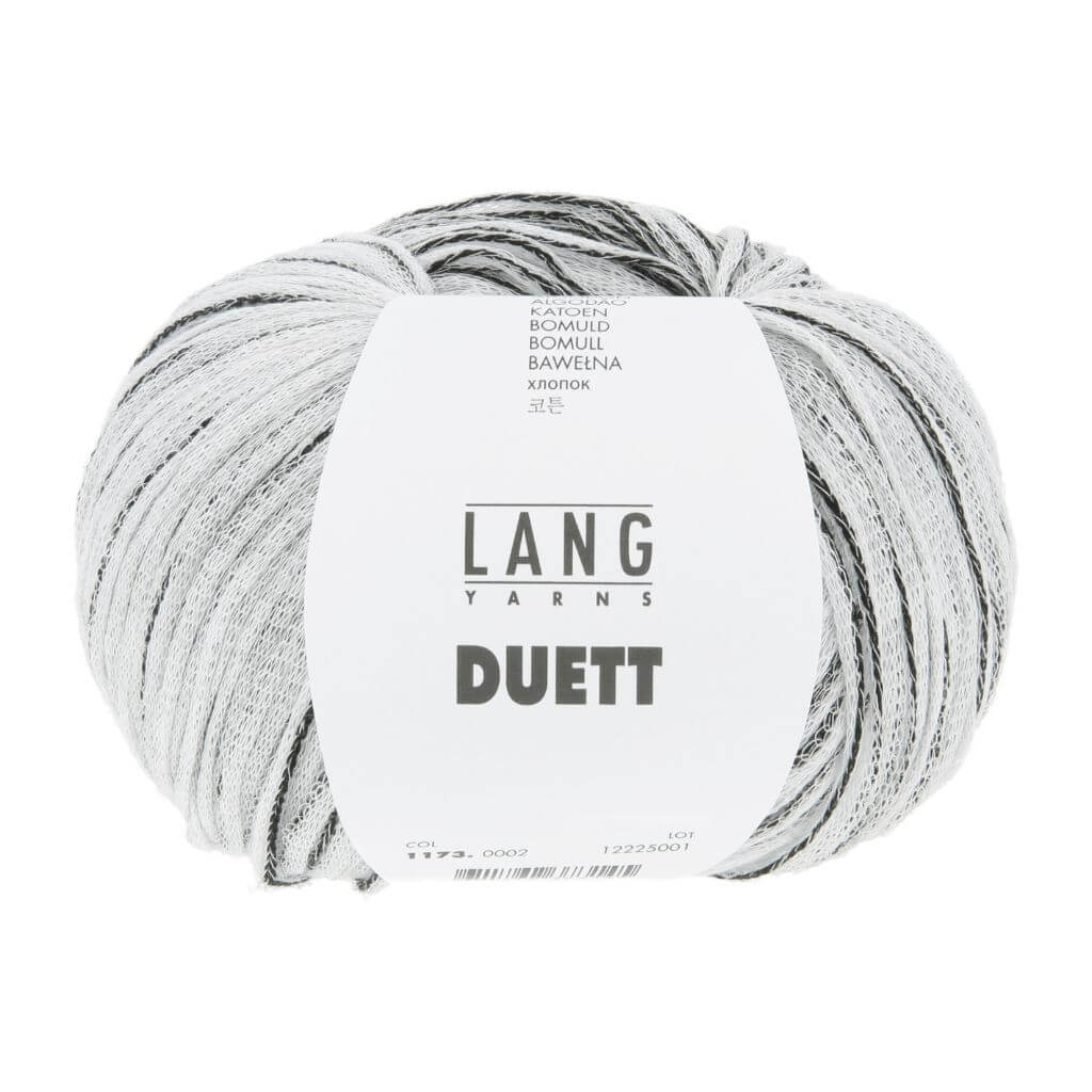 Lang Yarns 002 - Weiss/Schwarz Lang Yarns Duett 50g Lieblingsgarn