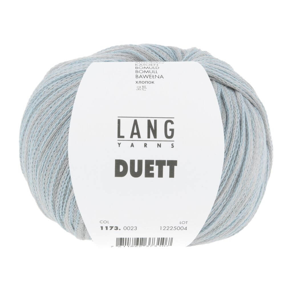 Lang Yarns 023 - Silber/Hellblau Lang Yarns Duett Lieblingsgarn