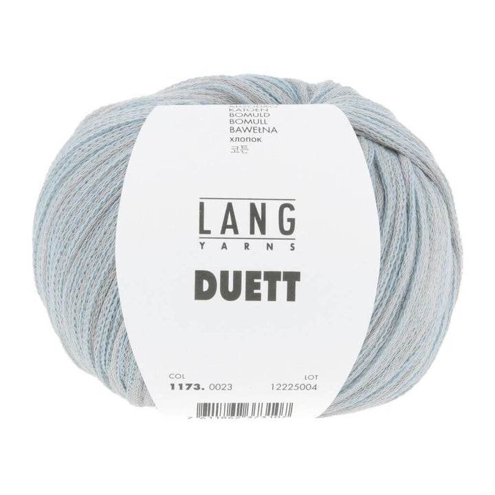 Lang Yarns 023 - Silber/Hellblau Lang Yarns Duett Lieblingsgarn