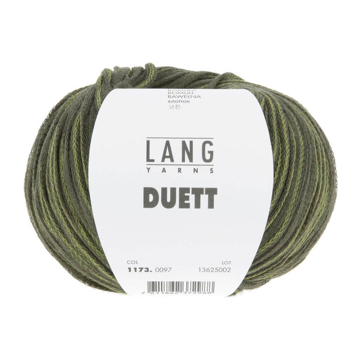 Lang Yarns Duett, Farbe 097 Olive Dunkel/Olive Hell – Baumwolle bei Lieblingsgarn
