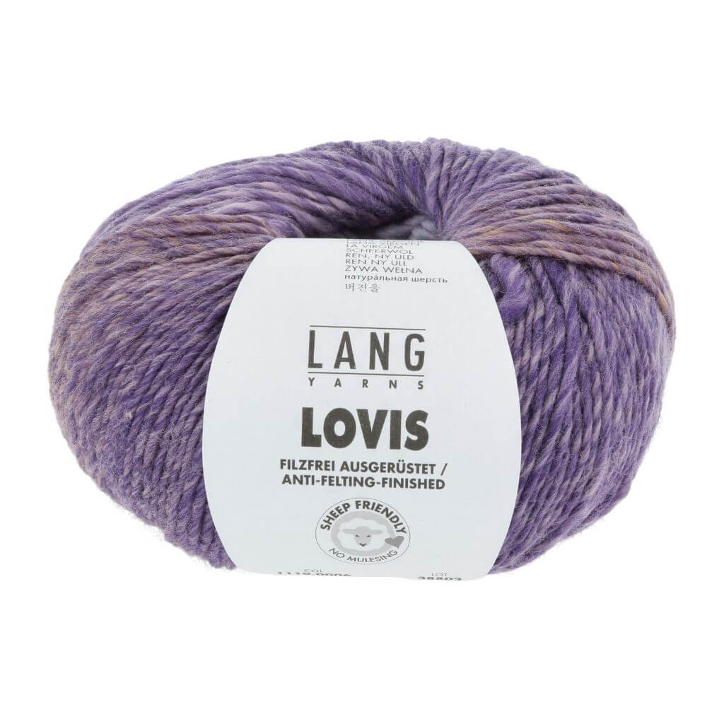 Lang Yarns 006 - Safran/Lila Lang Yarns Lovis Lieblingsgarn