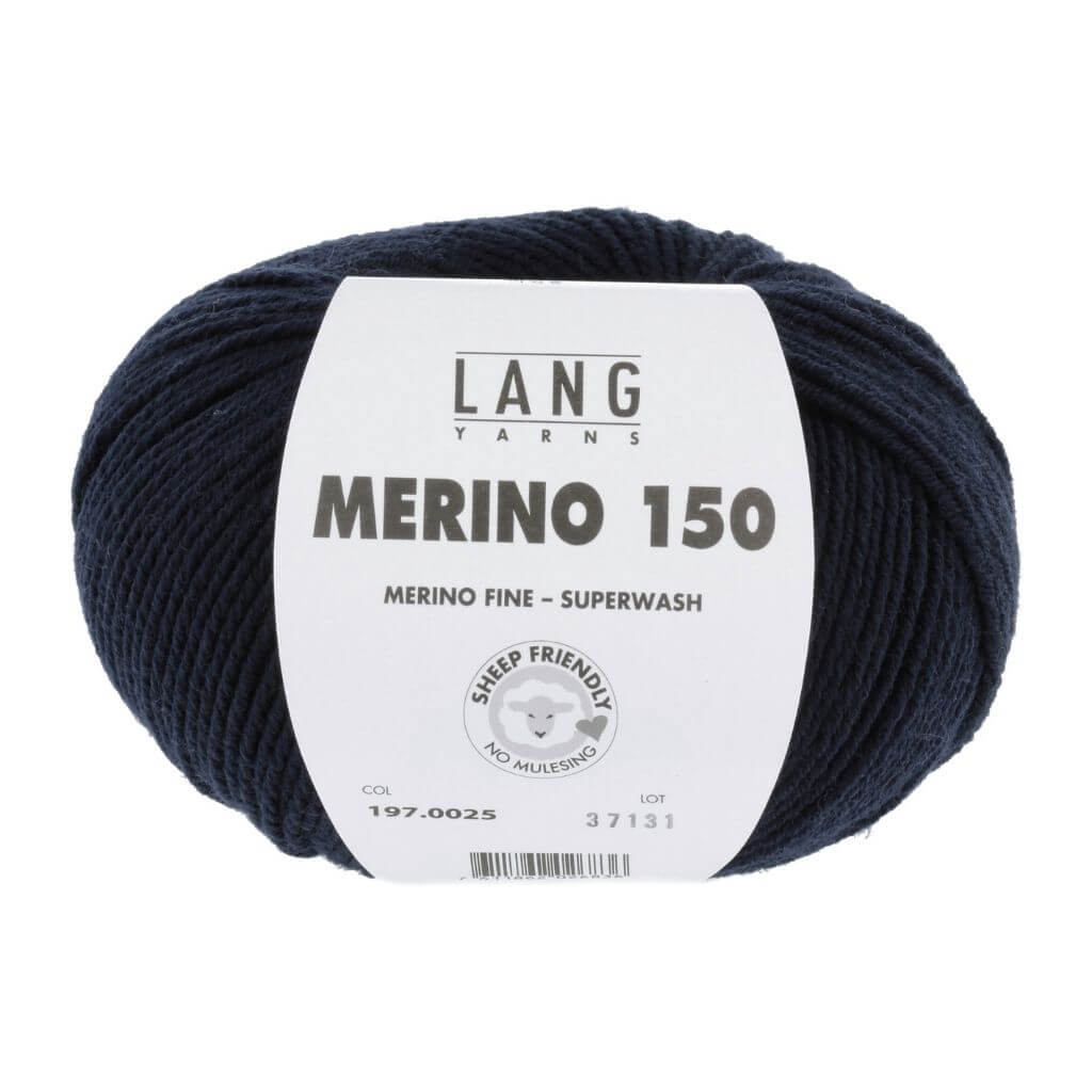 Lang Yarns Navy Lang Yarns Merino 150 Lieblingsgarn