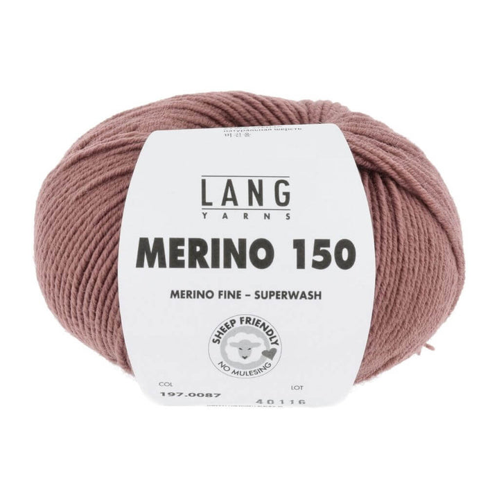 Lang Yarns Rosenholz Lang Yarns Merino 150 Lieblingsgarn