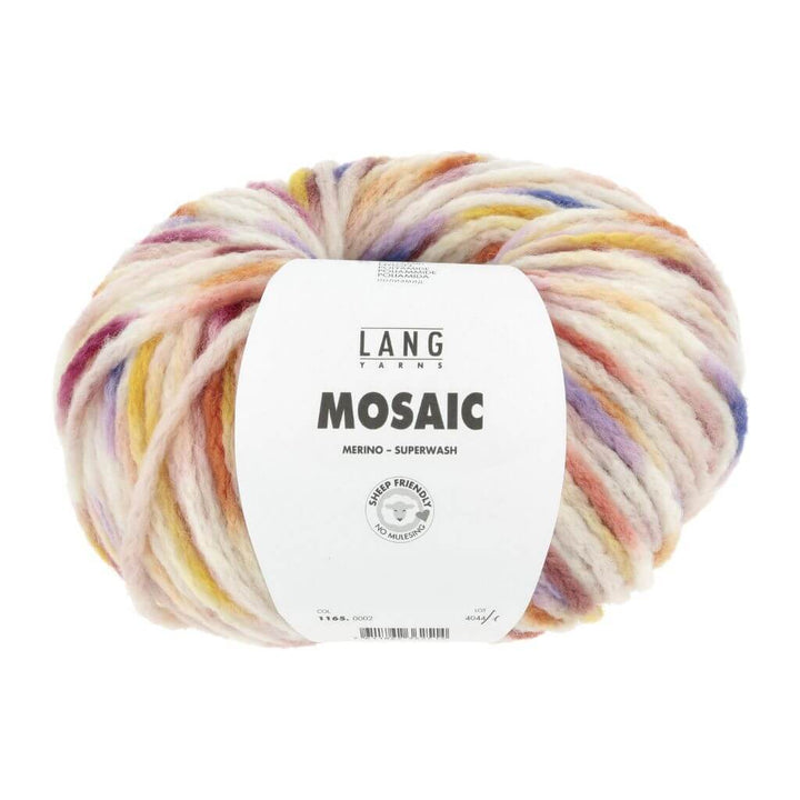 Lang Yarns 002 - Bordeaux/Lila/Pink/Gelb Lang Yarns Mosaic Lieblingsgarn