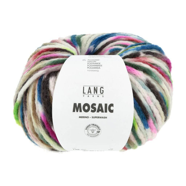 Lang Yarns 007 - Blau/Grün/Pink/Braun Lang Yarns Mosaic Lieblingsgarn