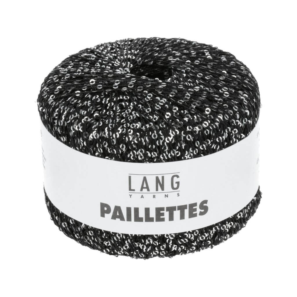 Lang Yarns Schwarz/Silber Lang Yarns Paillettes Lieblingsgarn