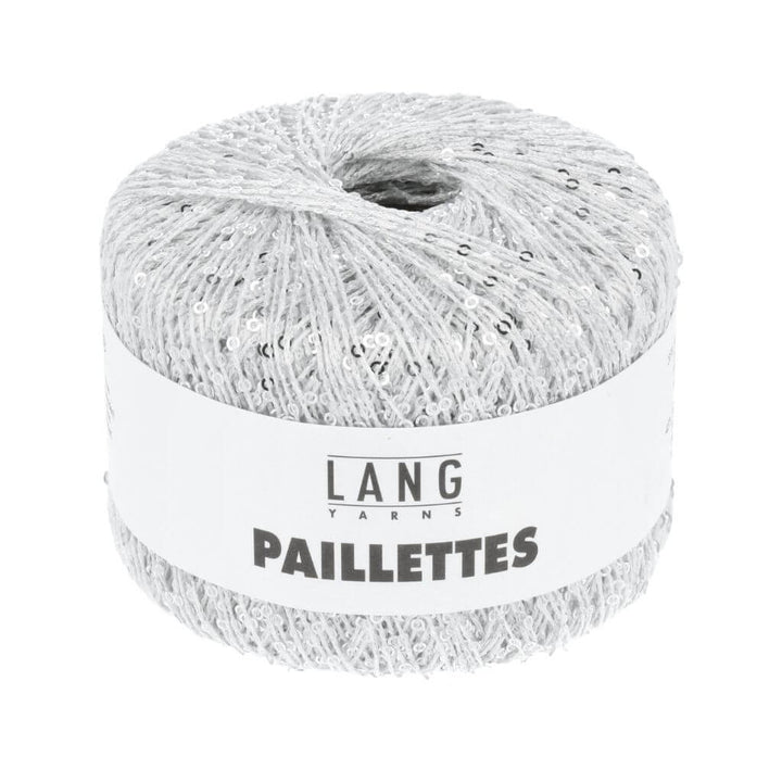 Lang Yarns Weiss/Silber Lang Yarns Paillettes Lieblingsgarn
