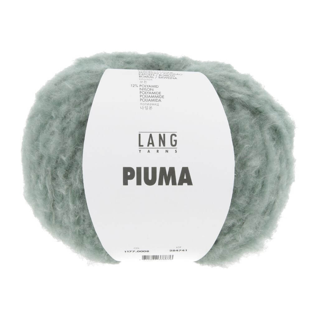 Lang Yarns 008 - Graugrün Lang Yarns Piuma 50g Lieblingsgarn
