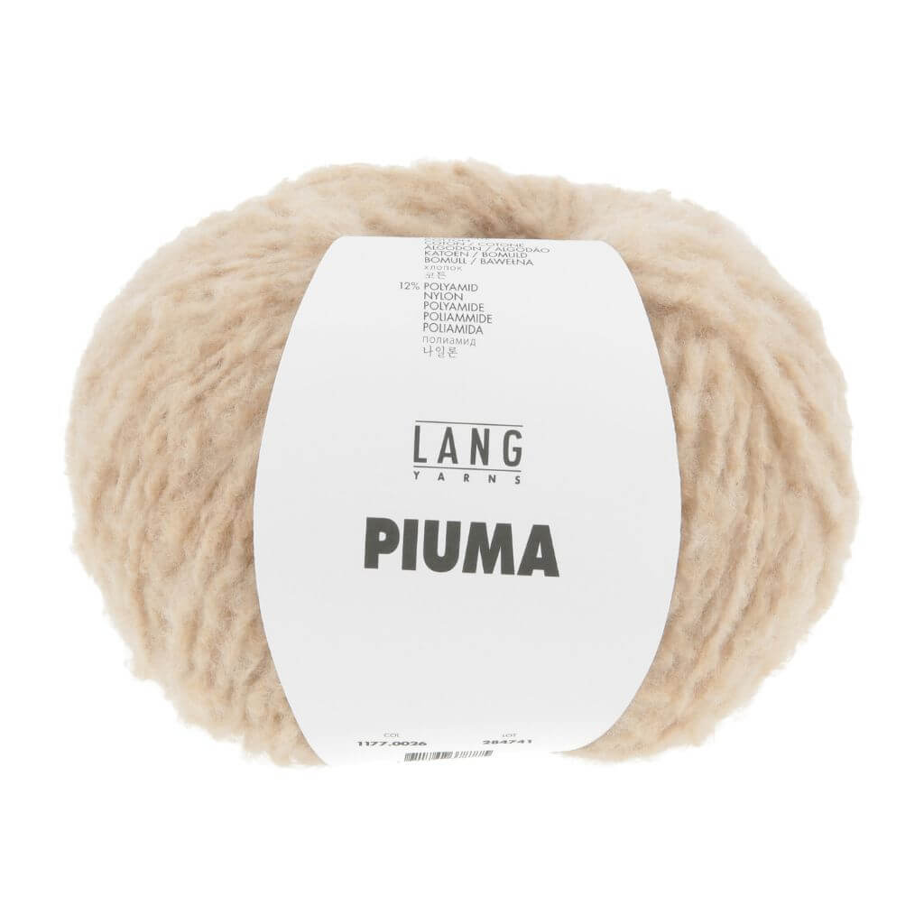 Lang Yarns 026 - Beige Lang Yarns Piuma 50g Lieblingsgarn