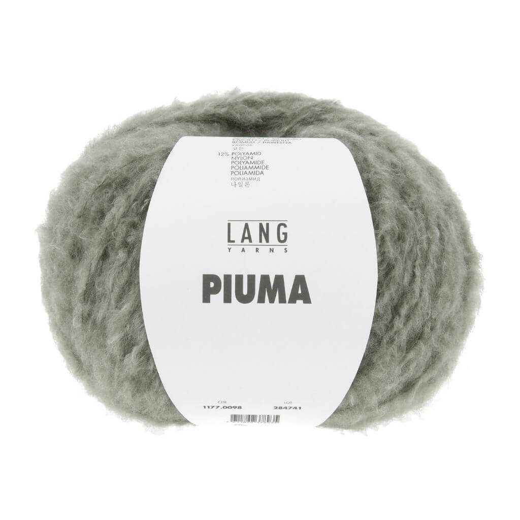 Lang Yarns 098 - Olive Lang Yarns Piuma 50g Lieblingsgarn