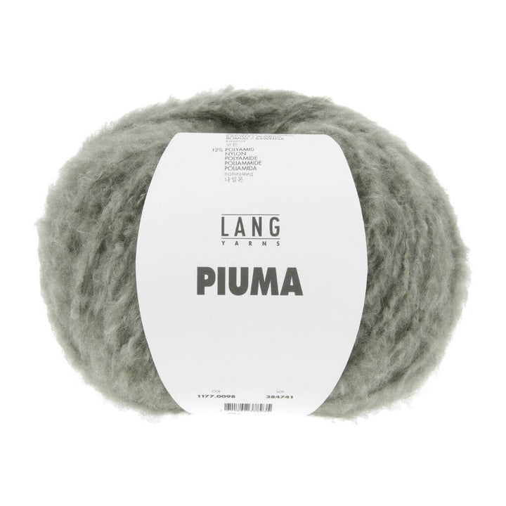 Lang Yarns 098 - Olive Lang Yarns Piuma 50g Lieblingsgarn