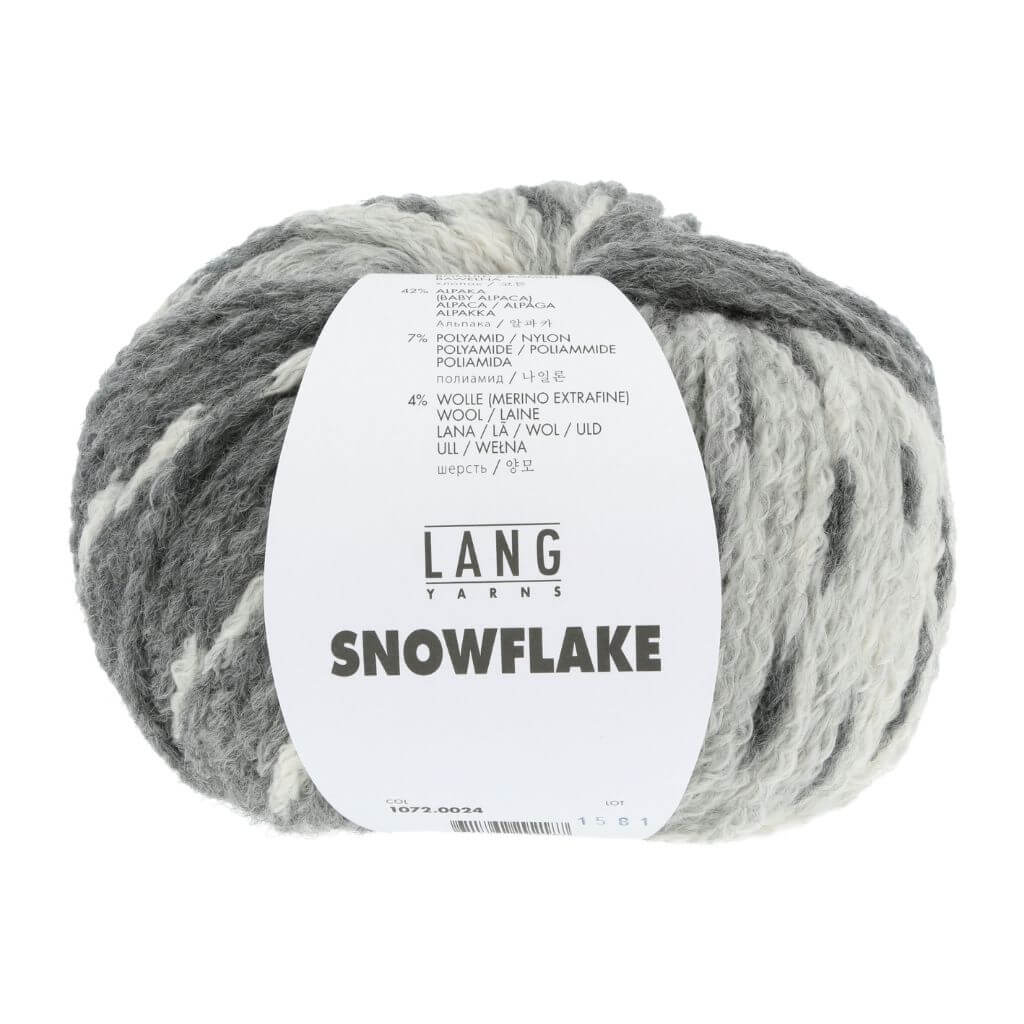 Lang Yarns Grau Lang Yarns Snowflake inkl. 1 Anleitungsheft Lieblingsgarn