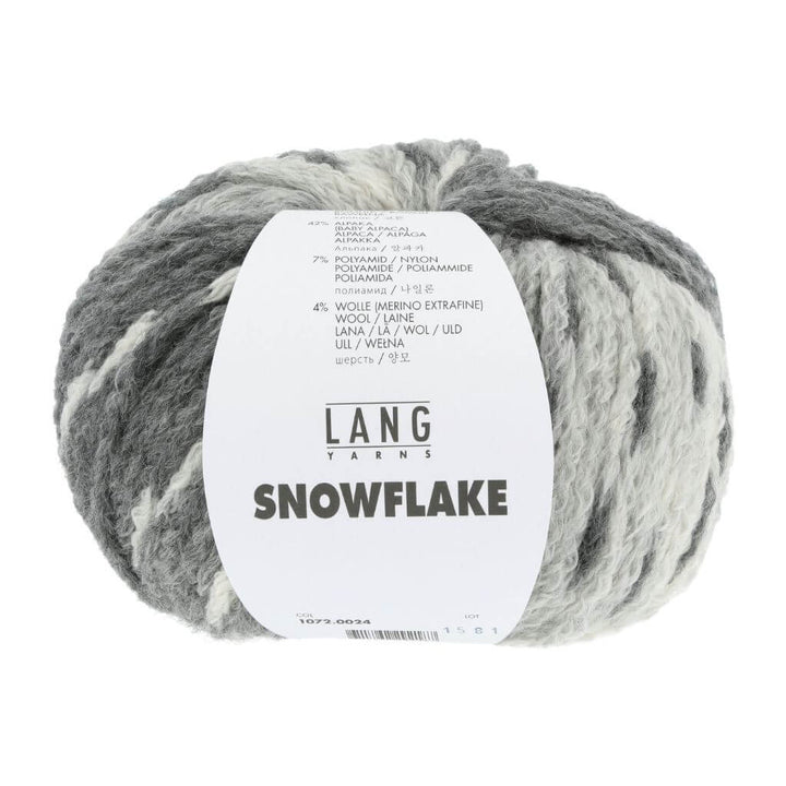 Lang Yarns Grau Lang Yarns Snowflake inkl. 1 Anleitungsheft Lieblingsgarn