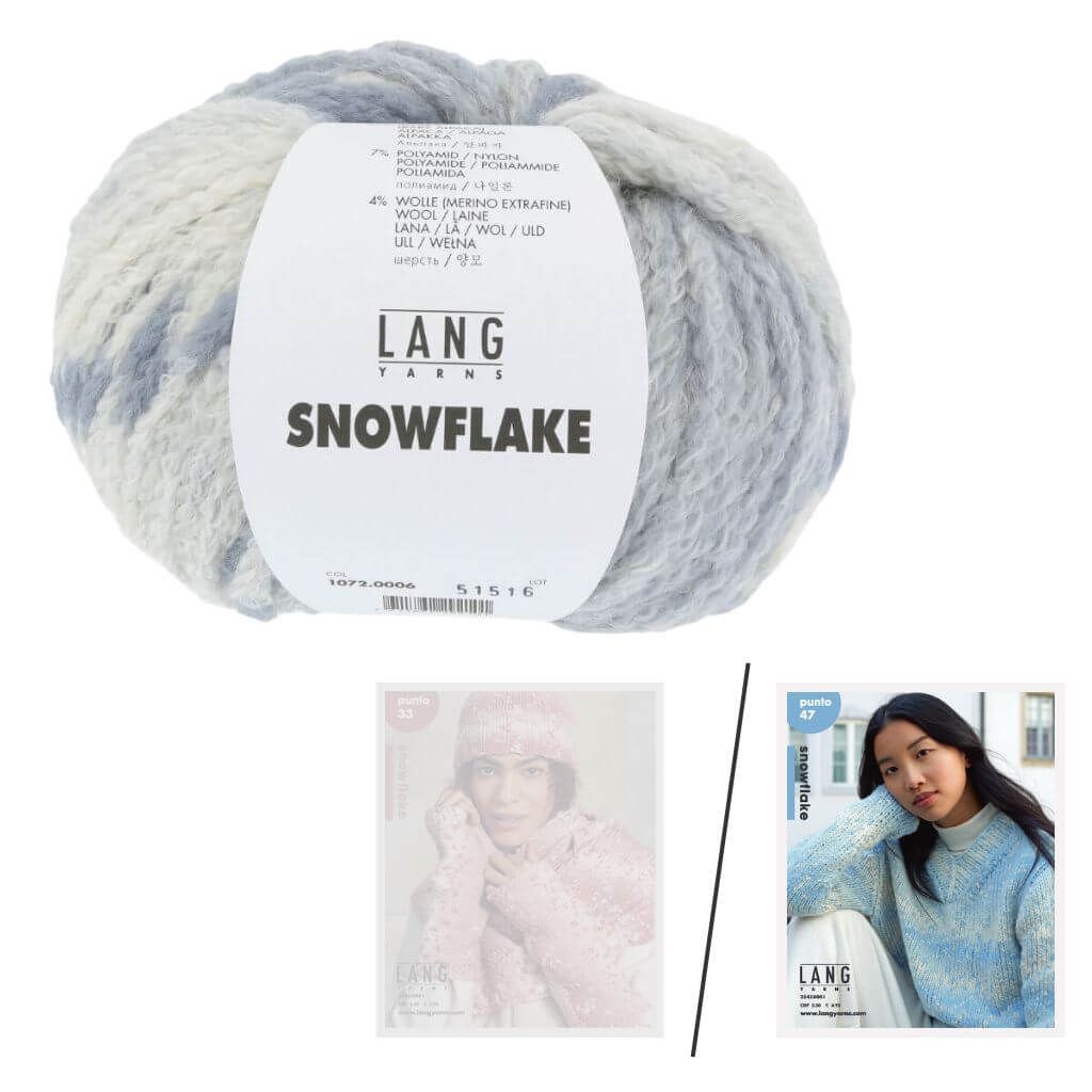Lang Yarns Lang Yarns Snowflake inkl. 1 Anleitungsheft Lieblingsgarn