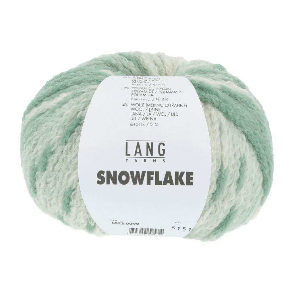 Lang Yarns Salbei Lang Yarns Snowflake inkl. 1 Anleitungsheft Lieblingsgarn