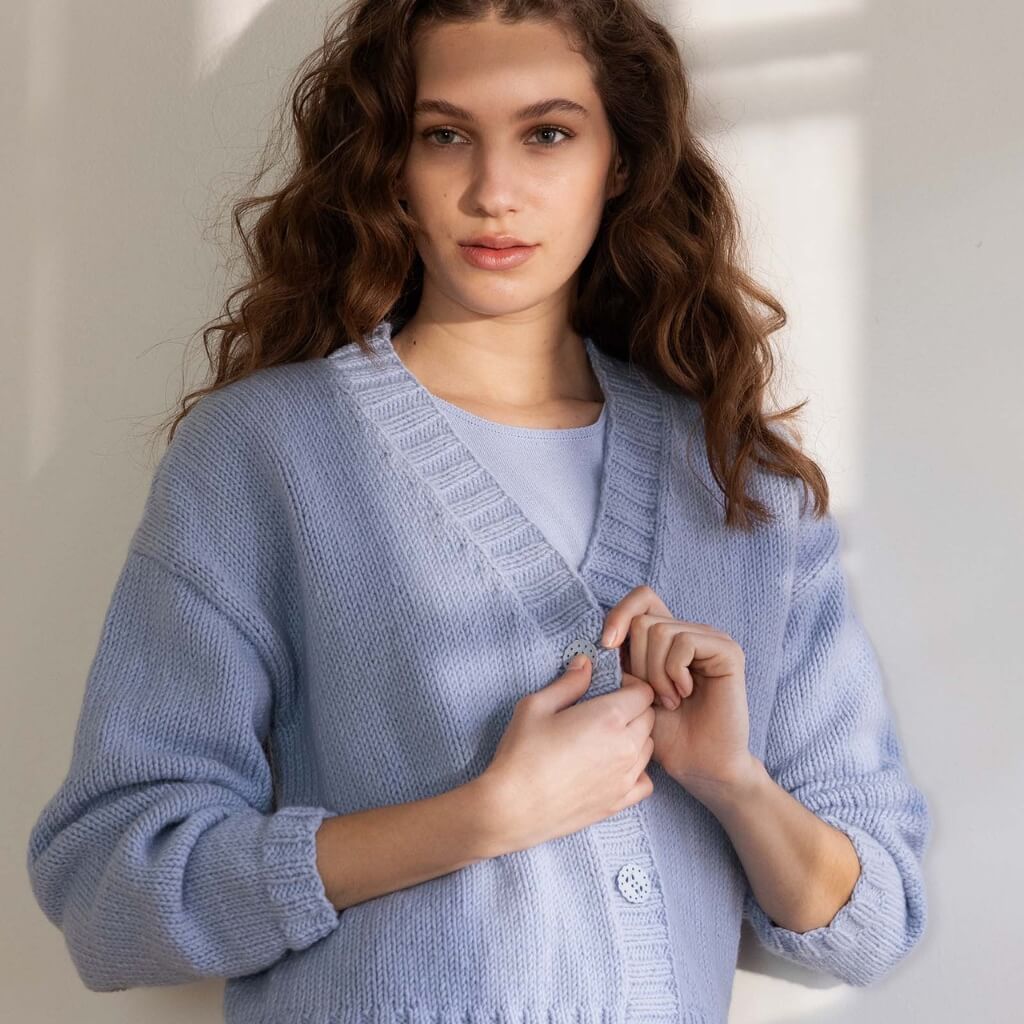 Lang Yarns Damen Cardigan Novalee Strickanleitung - Lang Yarns (PDF) Lieblingsgarn