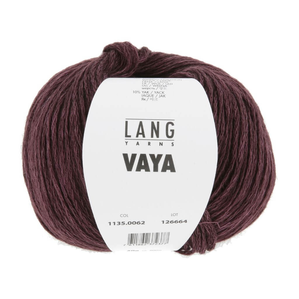 Lang Yarns 062 - Weinrot Lang Yarns Vaya Lieblingsgarn