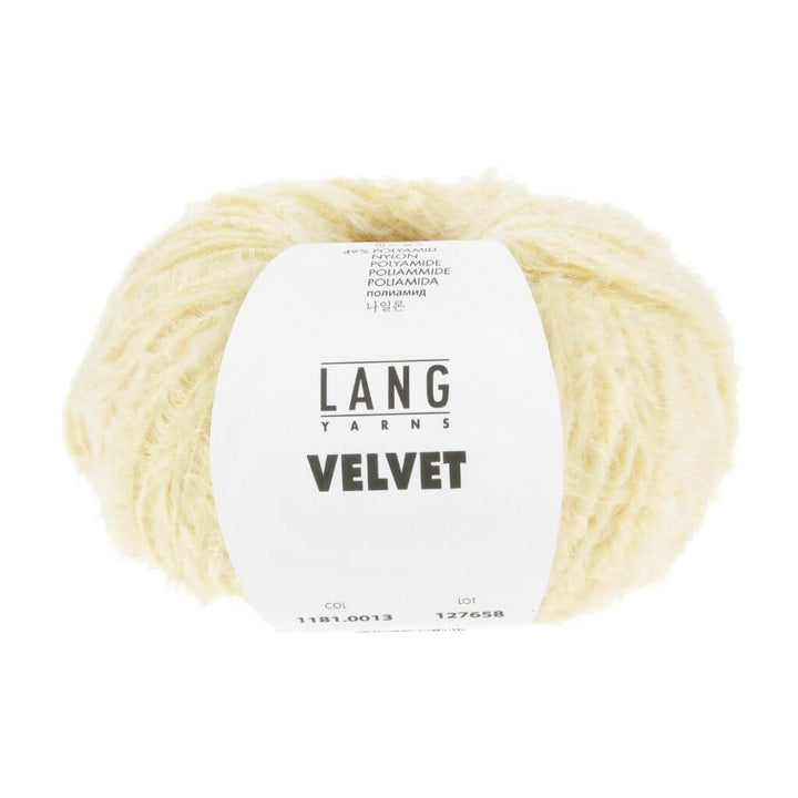 Lang Yarns 013 - Hellgelb Lang Yarns Velvet 50g Lieblingsgarn