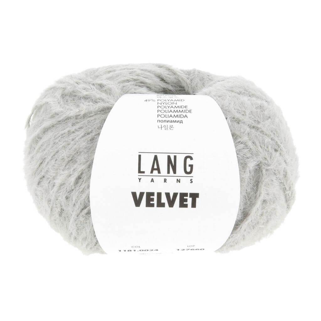 Lang Yarns 024 - Grau Lang Yarns Velvet 50g Lieblingsgarn