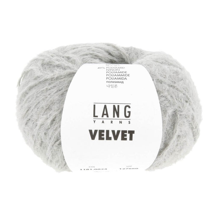 Lang Yarns 024 - Grau Lang Yarns Velvet 50g Lieblingsgarn