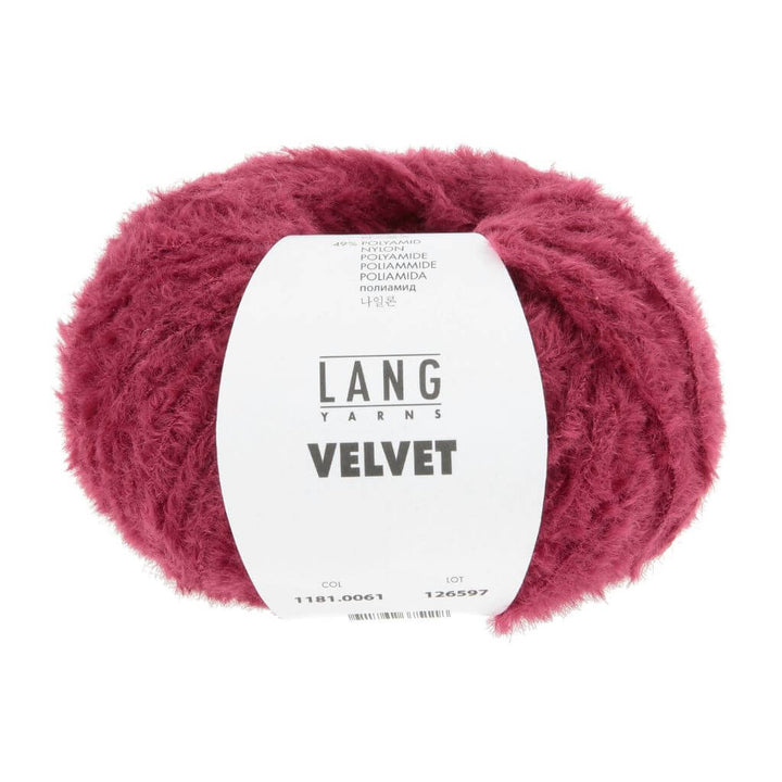 Lang Yarns 061 - Karmin Lang Yarns Velvet 50g Lieblingsgarn