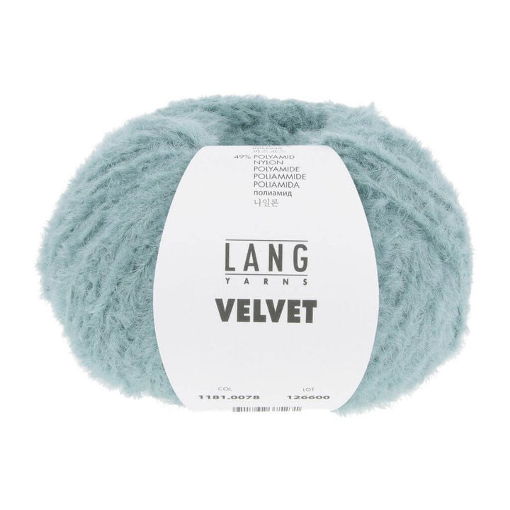 Lang Yarns 078 - Türkis Hell Lang Yarns Velvet 50g Lieblingsgarn
