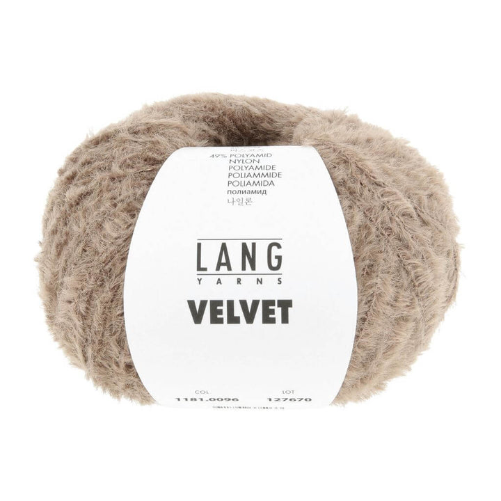 Lang Yarns 096 - Hellbraun Lang Yarns Velvet 50g Lieblingsgarn