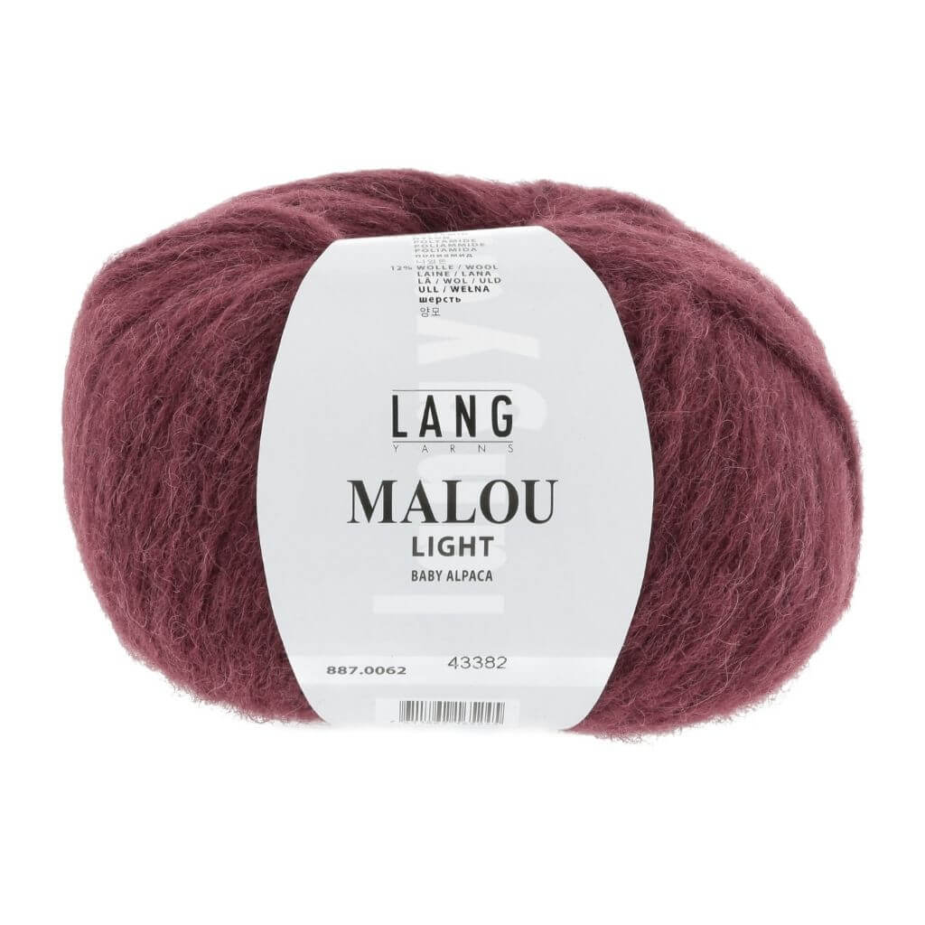 Lang Yarns Dunkelrot Lang Yarns Malou Light Lieblingsgarn