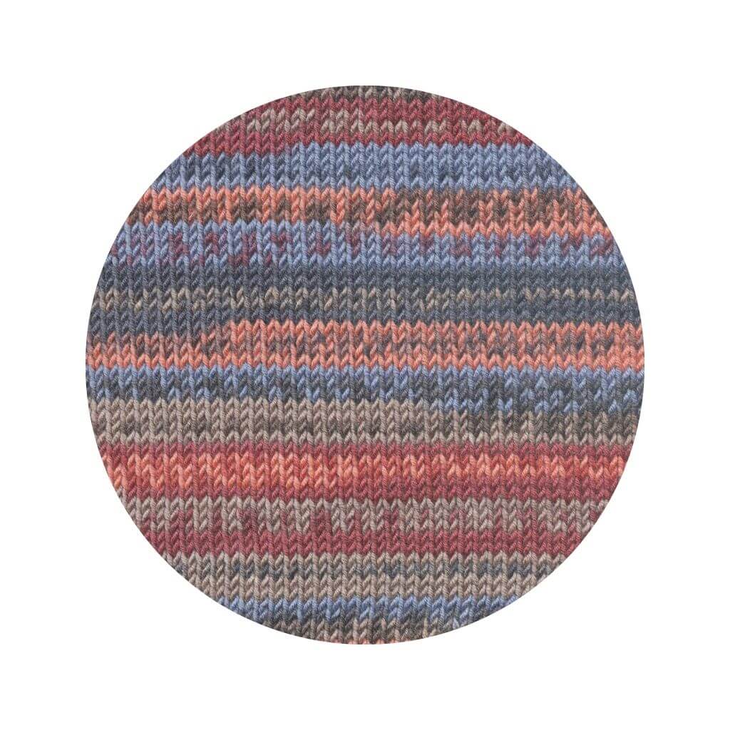 Lang Yarns 002 - Blau/Weinrot/Braun/Lachs Lang Yarns Merino 120 Color Lieblingsgarn