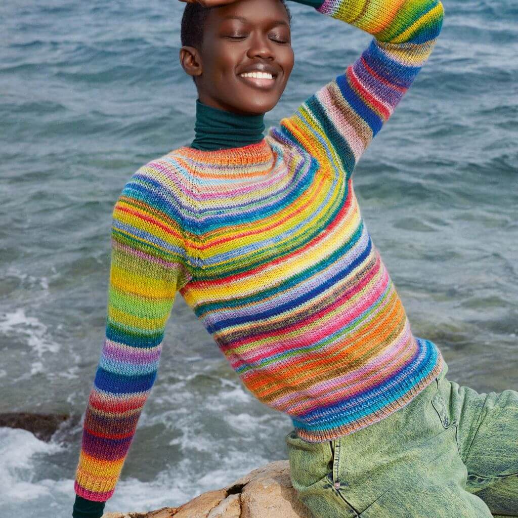 Lang Yarns Pullover Top Down Gregoria Strickanleitung - Lang Yarns (Heft) Lieblingsgarn