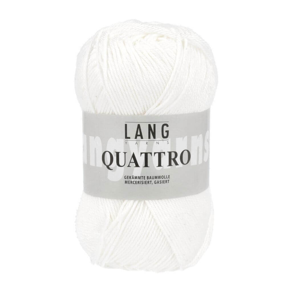 Lang Yarns 1 - Weiss Lang Yarns Quattro Lieblingsgarn