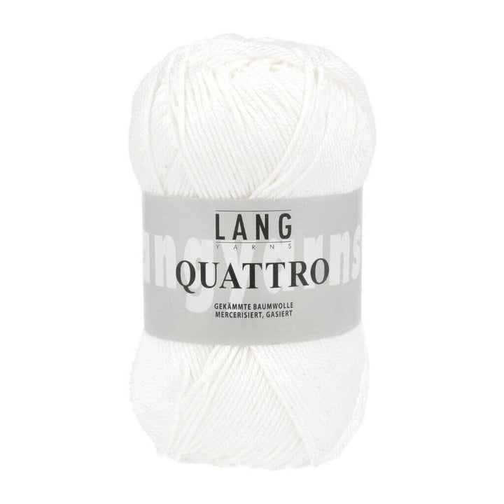Lang Yarns 1 - Weiss Lang Yarns Quattro Lieblingsgarn