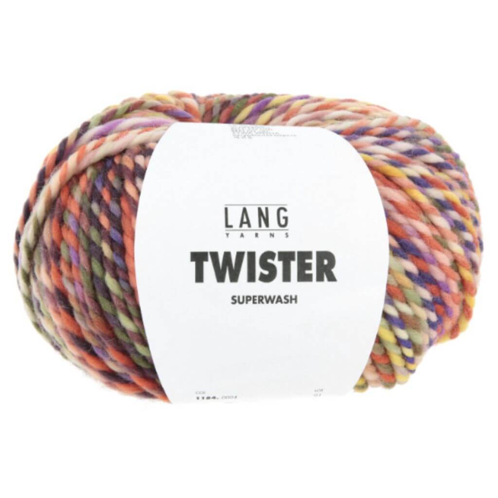 Lang Yarns 004 - Orange/Aubergine/Mais Lang Yarns Twister Lieblingsgarn