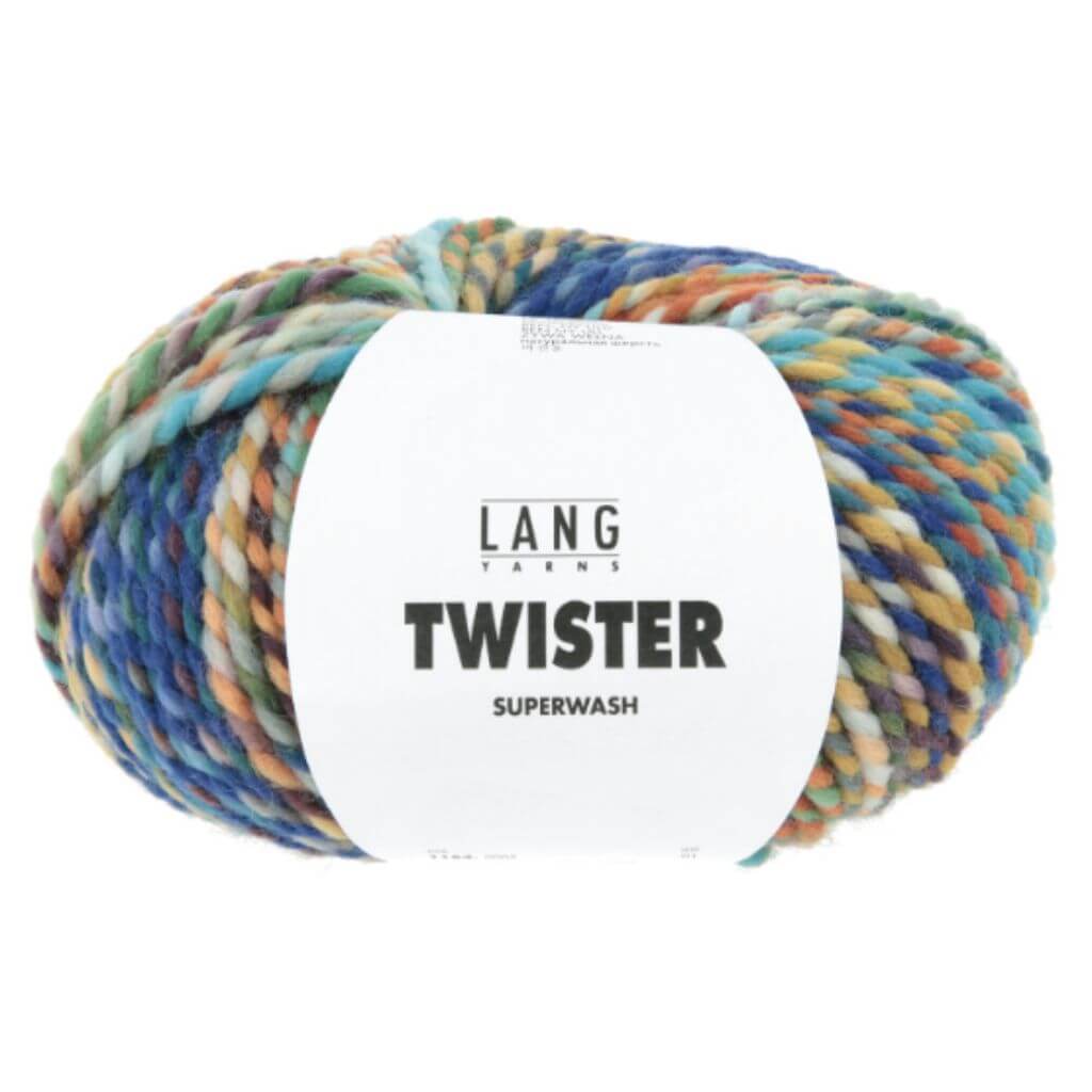 Lang Yarns 006 - Hot Pink/Marine/Hellblau Lang Yarns Twister Lieblingsgarn