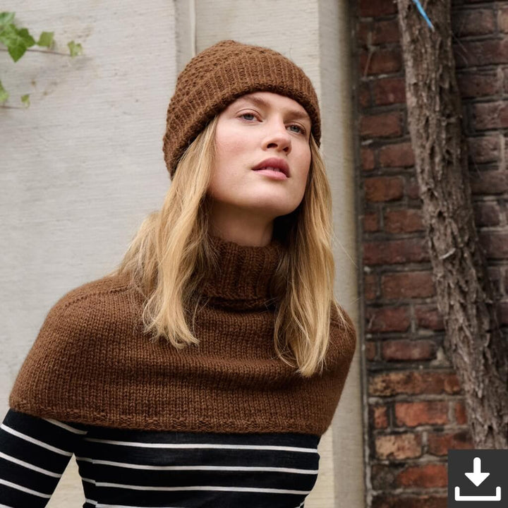Lana Grossa Pattern Mütze im Perlmuster Strickset - Lana Grossa (PDF) Lieblingsgarn