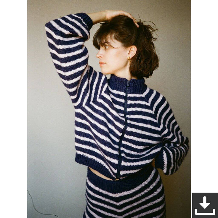 Lesfillesducoeur Pattern Strickjacke Lotta Zipper Strickanleitung - Lesfillesducoeur (PDF) Lieblingsgarn