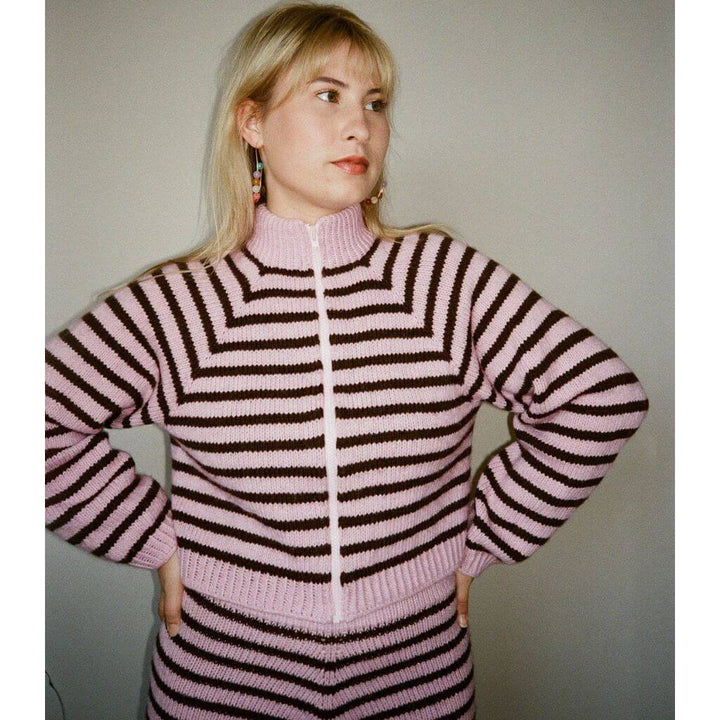 Lesfillesducoeur Pattern Strickjacke Lotta Zipper Strickanleitung - Lesfillesducoeur (PDF) Lieblingsgarn