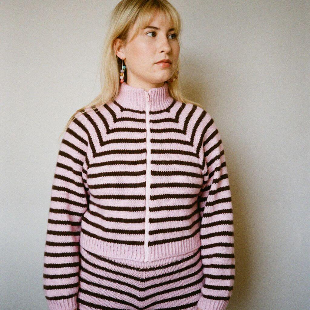 Lesfillesducoeur Pattern Strickjacke Lotta Zipper Strickanleitung - Lesfillesducoeur (PDF) Lieblingsgarn