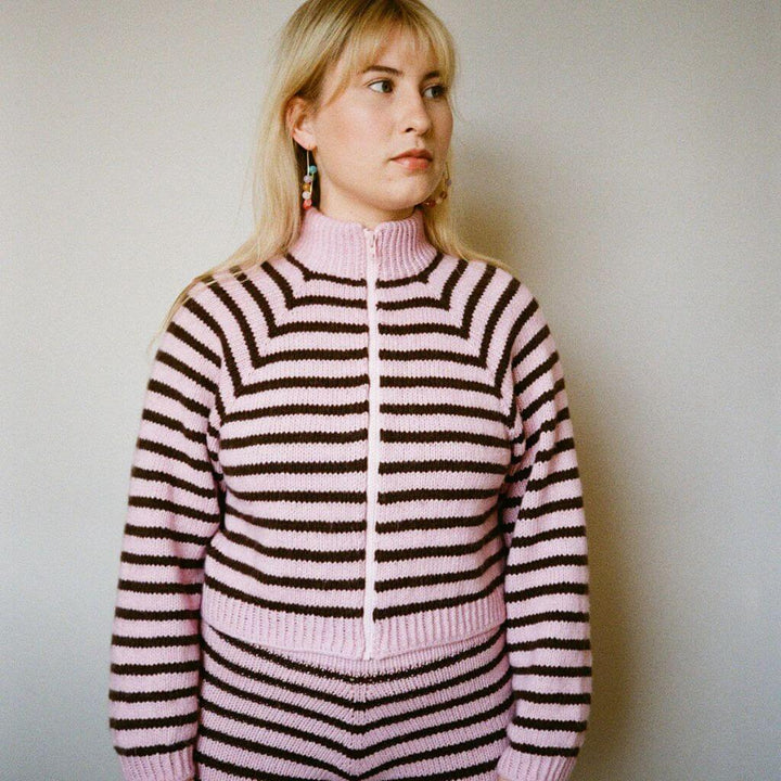 Lesfillesducoeur Pattern Strickjacke Lotta Zipper Strickanleitung - Lesfillesducoeur (PDF) Lieblingsgarn