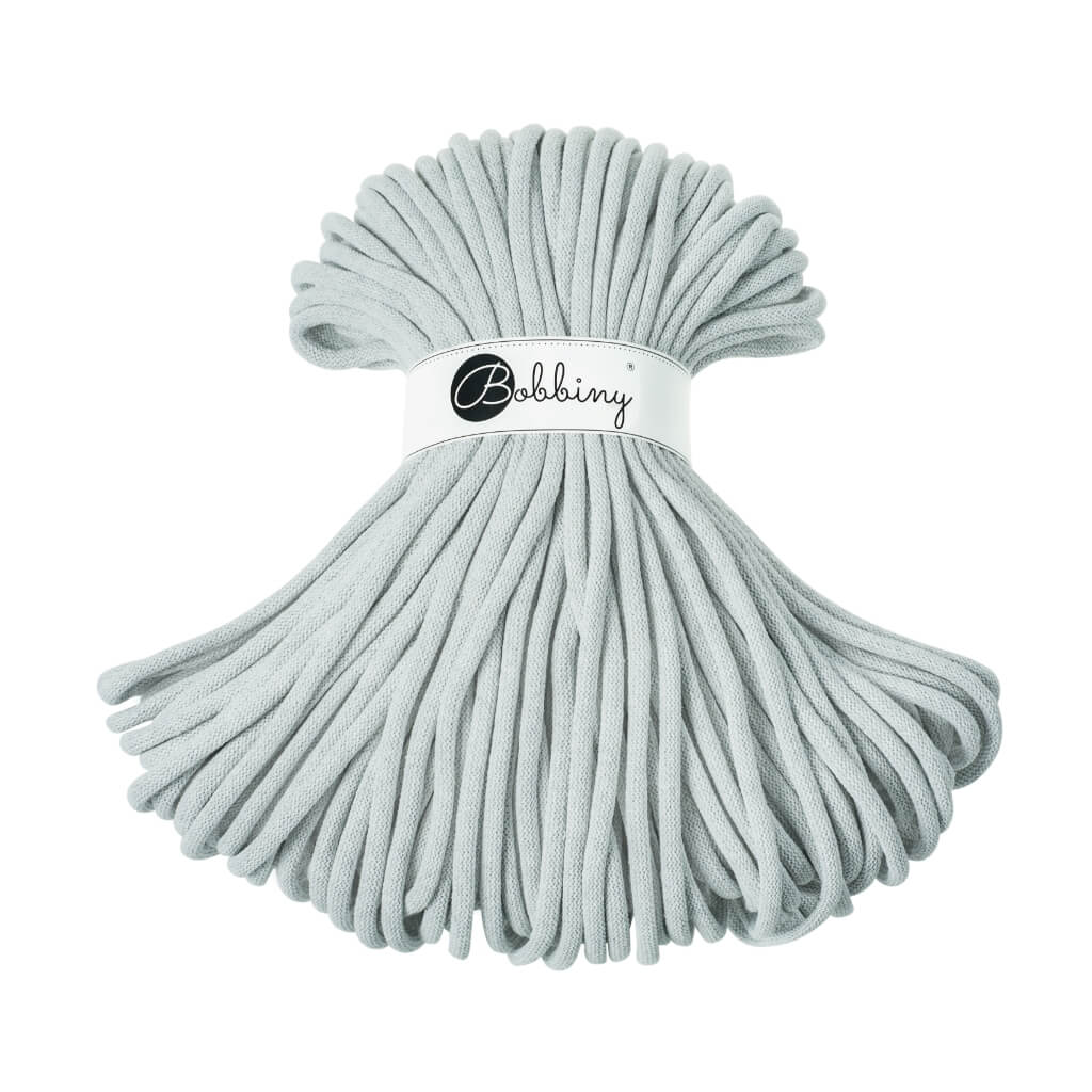 Bobbiny Light Grey Bobbiny 9mm Jumbo Kordel Lieblingsgarn