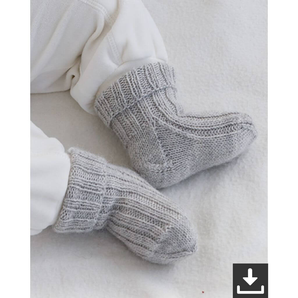 Drops Design Pattern Baby Socken Little Pearl Socks Strickset - Drops (PDF) Lieblingsgarn