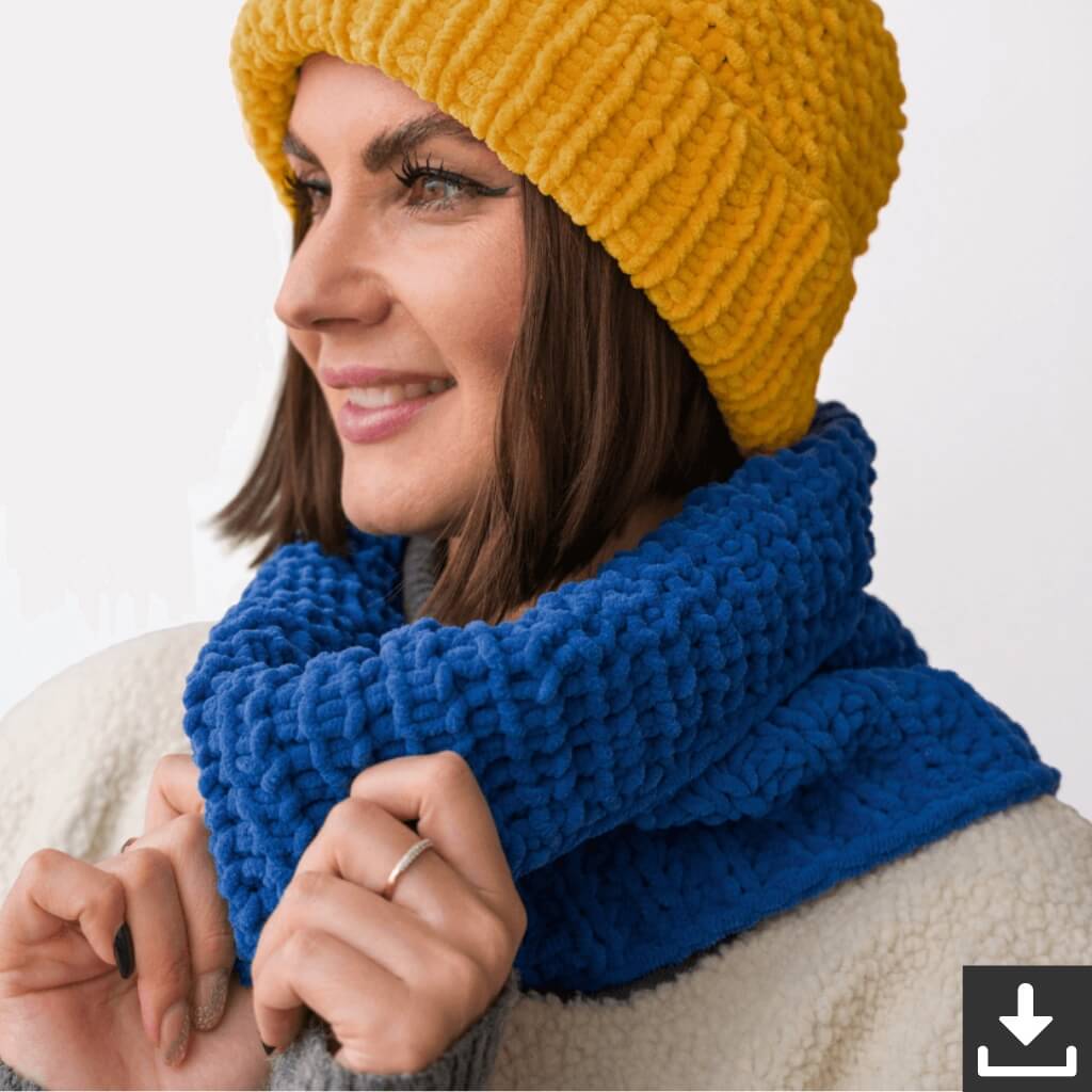 Lana Grossa Pattern Loop im Halbpatentmuster Strickset - Lana Grossa (PDF) Lieblingsgarn