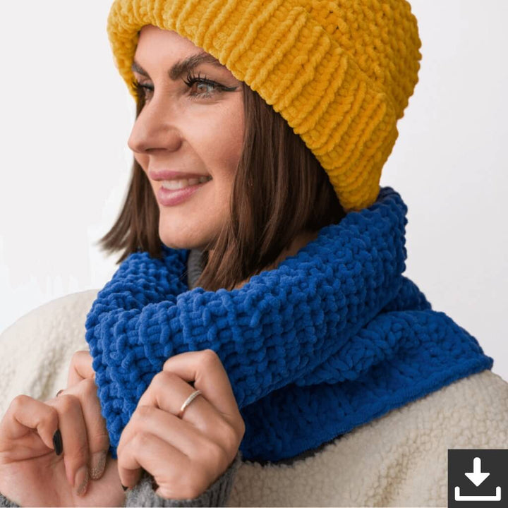 Lana Grossa Pattern Loop im Halbpatentmuster Strickset - Lana Grossa (PDF) Lieblingsgarn