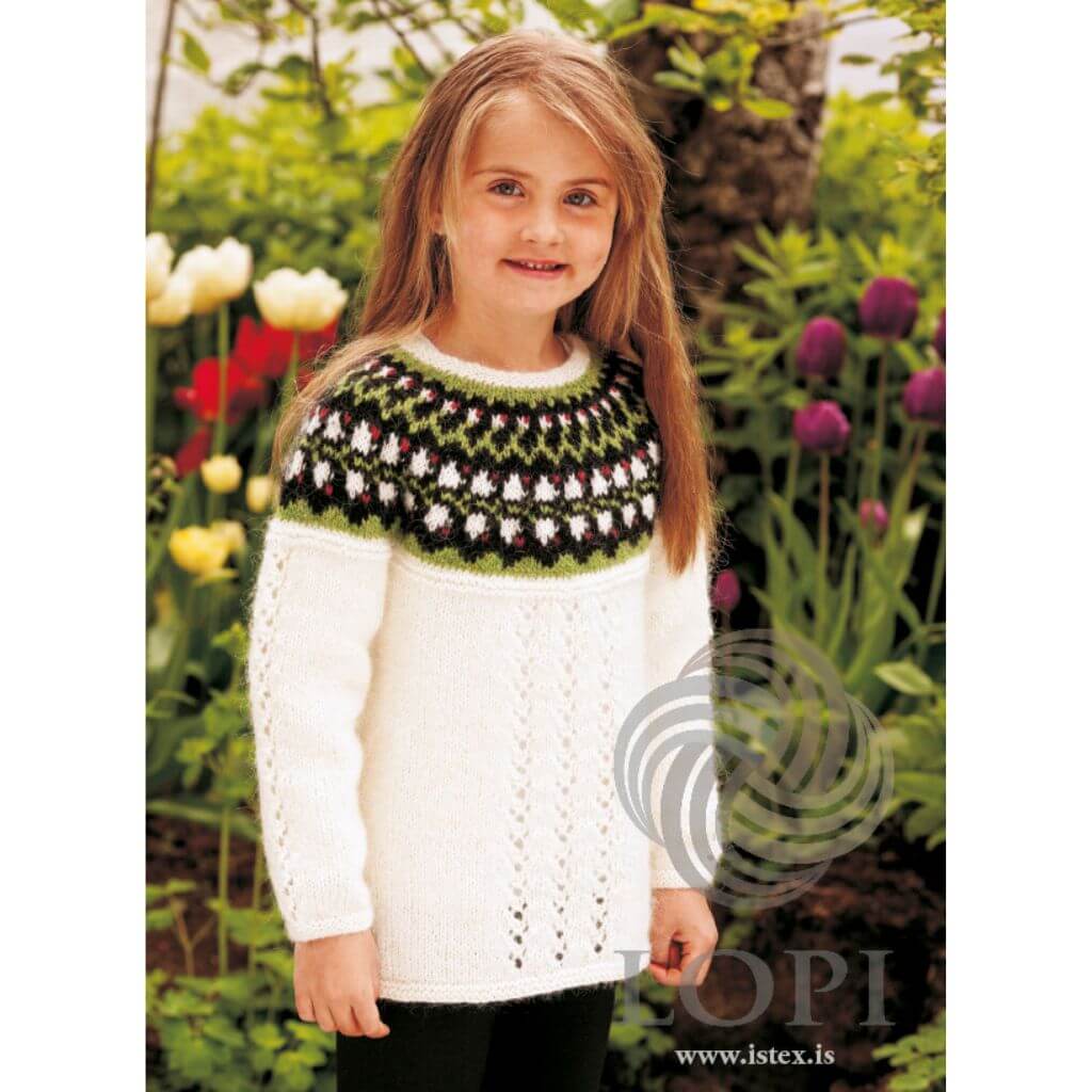 Lopi Pattern Kinderpullover Bláklukka Strickanleitung - Lopi (PDF) Lieblingsgarn