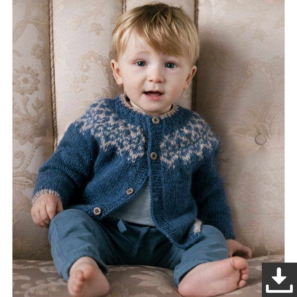 Lopi Pattern Strickjacke Kinder Dagmál Strickanleitung - Lopi (PDF) Lieblingsgarn